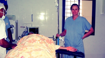 Siostra Małgorzata w sali operacyjnej